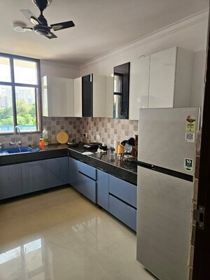 Kitchen in 4 BHK Builder Floor at Orchid Island, Sector 51 – for Rent