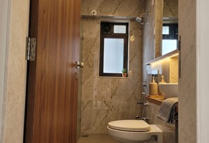 Bathroom in 1 BHK Apartment at Sugee Atharva, Prabhadevi – for Rent