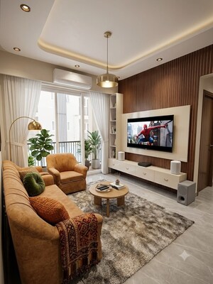 Living Room in 1 BHK Builder Floor at Sector 43 – for Rent