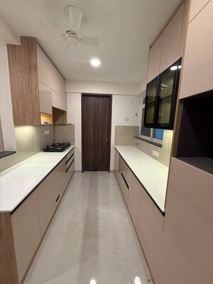 Kitchen in 3 BHK Apartment at Goel Ganga Serio, Kharadi – for Rent