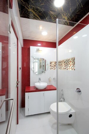 Bathroom in 4 BHK Apartment at Evershine Cosmic, Andheri West – for Rent