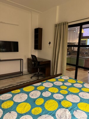 Bedroom in 1 BHK Builder Floor at Lajpat Nagar – for Rent