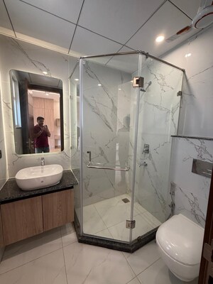 Bathroom in 3 BHK Apartment at Raj One Good Earth, Sector 71 – for Rent