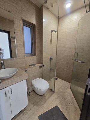 Bathroom in 3 BHK Apartment at Oberoi Exquisite Goregaon, Goregaon East – for Rent