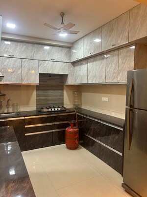 Kitchen in 3 BHK Apartment at Unique Poonam Estate Cluster 2, Mira Road – for Rent