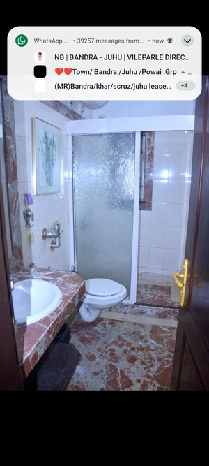Bathroom in 3 BHK Apartment at Konark Classic, Bandra West – for Rent