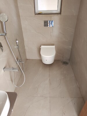 Bathroom in 3 BHK Apartment at Moreshwar 19 East, Nerul – for Rent