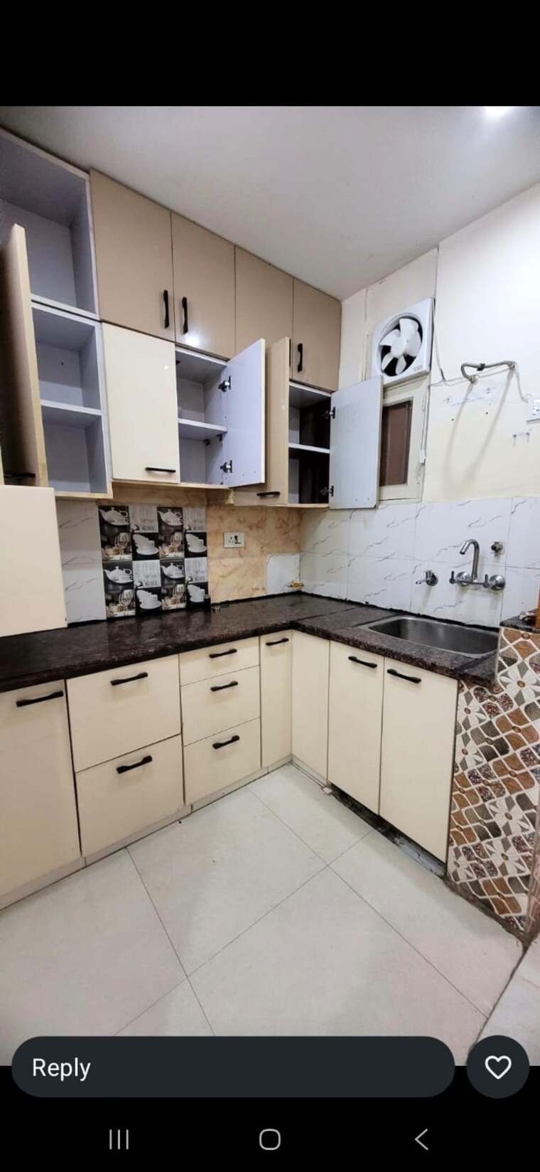 Kitchen, vasundhara sector 6 3 Bedroom 1366 Sq.Ft. Builder Floor In Vasundhara Sector 6 Ghaziabad 10651740