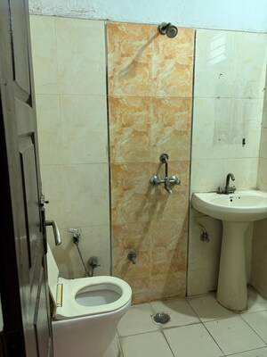 Bathroom in 2 BHK Builder Floor at Shakti Khand Iii – for Rent