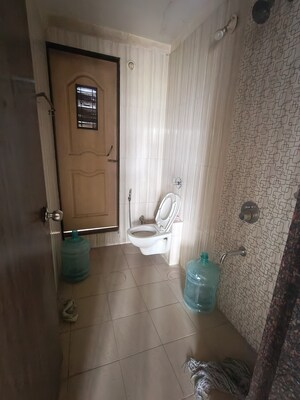 Bathroom in 3 BHK Apartment at Millenium Icon Apartment, Kharghar – for Rent