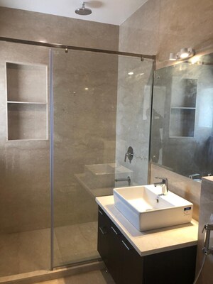 Bathroom in 5 BHK Apartment at Vasant Vihar – for Rent