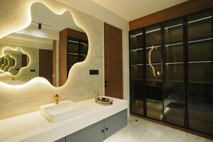 Attached Bathroom in 4 BHK Apartment at Khanpur – for Sale
