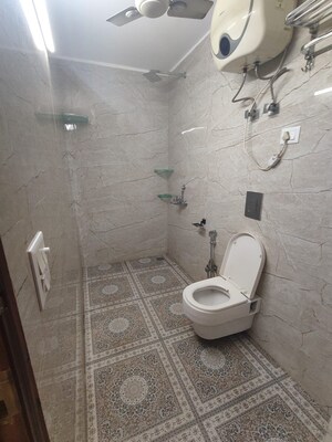 Bathroom in 2 BHK Builder Floor at Malviya Nagar – for Rent