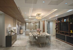 Living Room in 4 BHK Builder Floor at Emaar Marbella, Sector 66 – for Sale