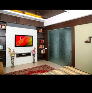 Bedroom in 3 BHK Apartment at Indraprasth Kadamb, Prahlad Nagar – for Rent