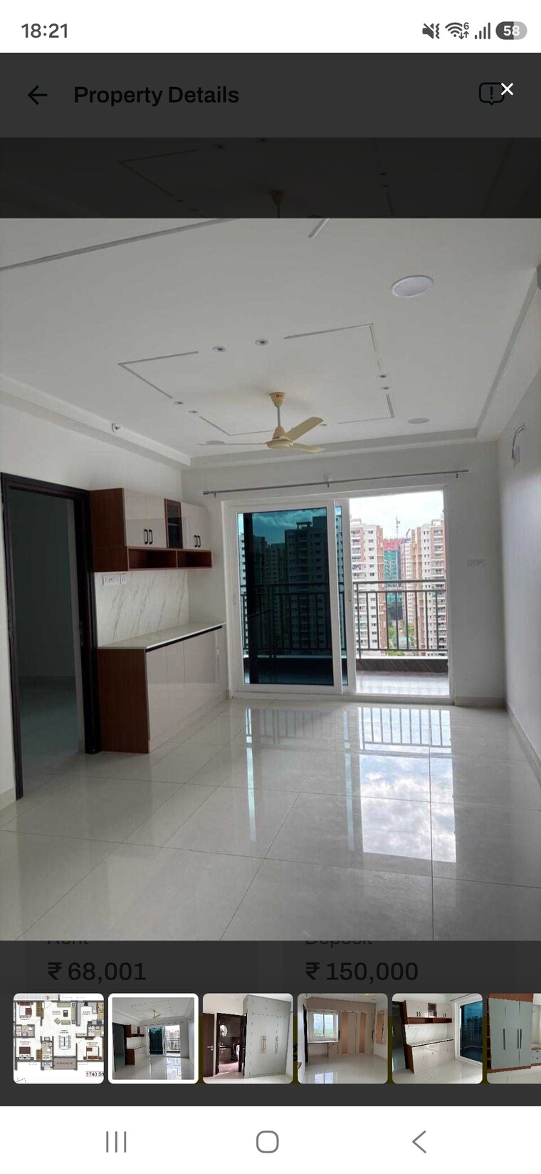 Living Room, aparna-sarovar-zicon 3 Bedroom 1740 Sq.Ft. Apartment In Nallagandla Hyderabad 10652139