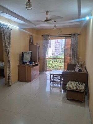Living Room in 1 BHK Apartment at Raunak City, Kalyan West – for Sale