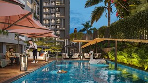 Gym in 4 BHK Apartment at Shela – for Sale