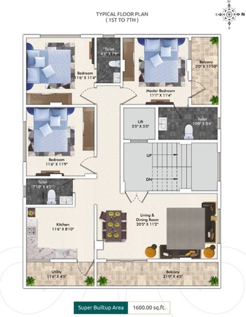 3 BHK Flat for Sale in Chatrapati Nagar, Nagpur