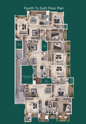 4 BHK Flat for Sale in Gandhi Nagar, Nagpur