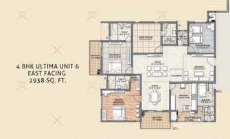 4 BHK +  2948 Sq.Ft. Apartment in Aurobindo Kohinoor