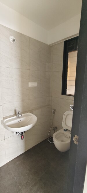 Bathroom in 2 BHK Apartment at Chandak 34 Park Estate, Goregaon West – for Rent