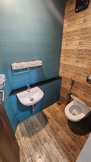 Bathroom in 2 BHK Apartment at Lodha Crown Quality Homes, Majiwada – for Rent