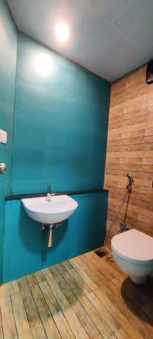 Bathroom in 1 BHK Apartment at Lodha Quality Home Tower 2, Majiwada – for Rent