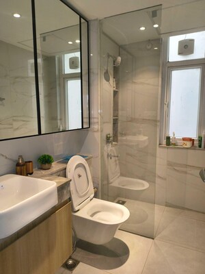 Bathroom in 4 BHK Builder Floor at Sector 22b – for Rent