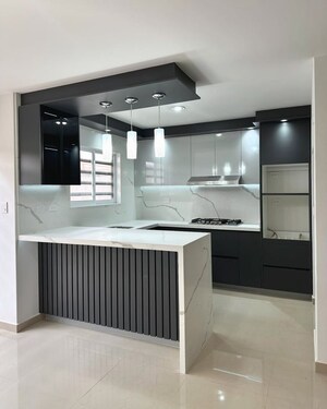 Kitchen in 3 BHK Apartment at Lodha Acenza, Western Express Highway – for Sale