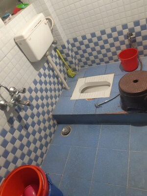 Bathroom in 3 BHK Apartment at Bhusari Colony – for Sale