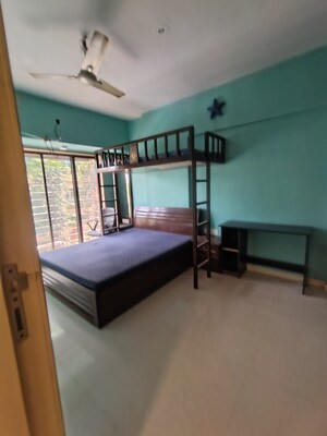 Staircase in 2 BHK Apartment at River Park Complex, Dahisar East – for Rent