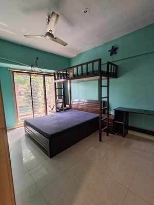 Staircase in 2 BHK Apartment at River Park Complex, Dahisar East – for Rent