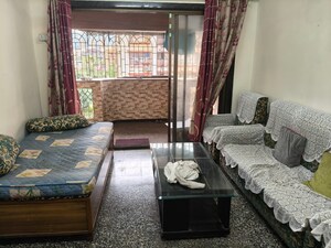 Living Room in 2 BHK Apartment at  Army Welfare CHS, Nerul – for Rent