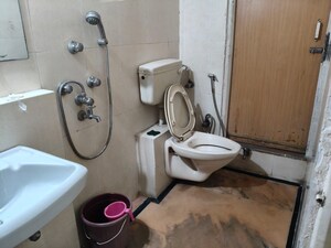 Bathroom in 2 BHK Apartment at  Army Welfare CHS, Nerul – for Rent