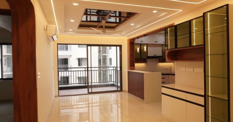 Living Room, srr-sriram-river-view 3 Bedroom 2155 Sq.Ft. Apartment In Narsingi Hyderabad 10718587