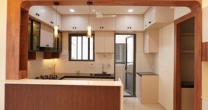 Kitchen in 3 BHK Apartment at SRR Sriram River View, Narsingi – for Rent