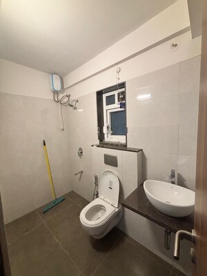 Bathroom in 2 BHK Apartment at Shapoorji Pallonji BKC 28, Bandra East – for Rent