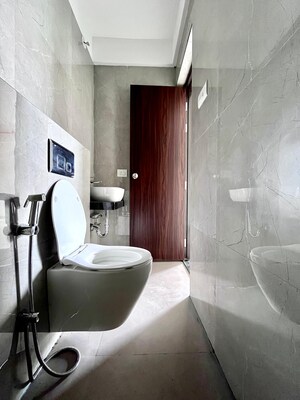 Bathroom in 1 BHK Apartment at Raymond Ten X Habitat, Pokhran Road No Two – for Rent