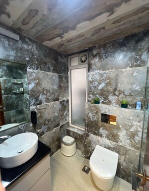 Bathroom in 2 BHK Apartment at Courtyard by Narang Realty and The Wadhwa Group, Pokhran Road No Two – for Sale