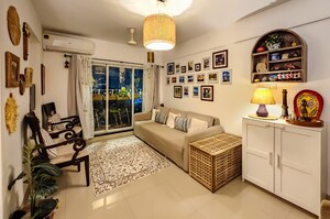 Living Room in 2 BHK Apartment at Rustomjee Urbania Atelier, Thane West – for Sale