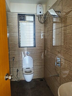 Bathroom in 2 BHK Apartment at Group Satellite Elegance, Goregaon East – for Rent