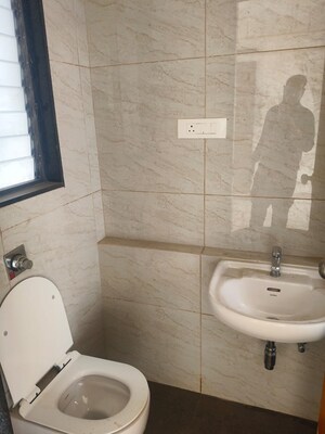 Bathroom in 2 BHK Apartment at Group Satellite Elegance, Goregaon East – for Rent