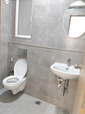 Bathroom in 1 BHK Apartment at DB Orchid Ozone, Dahisar East – for Rent