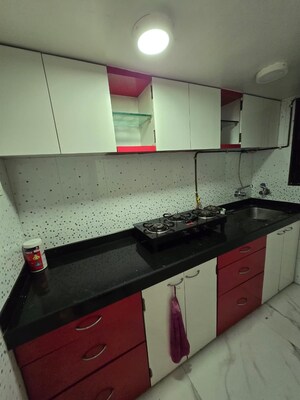 Kitchen in 1 RK Apartment at Nagari Niwara CHS, Goregaon East – for Rent