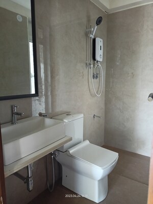 Bathroom in 1 BHK Apartment at Srishti Oasis Phase I, Bhandup West – for Sale