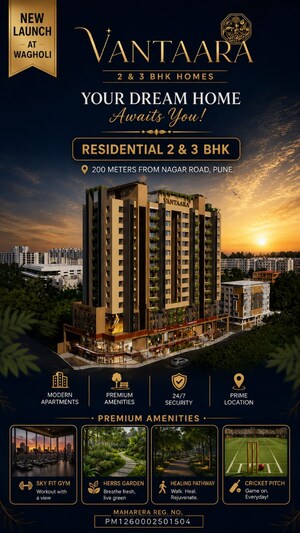 2 BHK Apartment For Sale in Shroff Vantaara, Wagholi