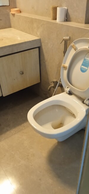 Bathroom in 2 BHK Apartment at Divya Stuti CHS, Goregaon East – for Rent