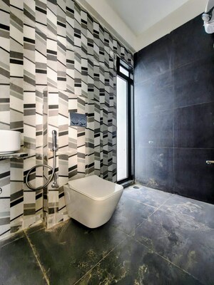 Bathroom in 1 BHK Apartment at Damji Shamji Mahavir Spring Tulip Phase 1, Pokhran Road No Two – for Rent