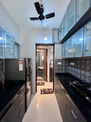 Kitchen in 1 BHK Apartment at Lodha Amara, Kolshet Road – for Rent
